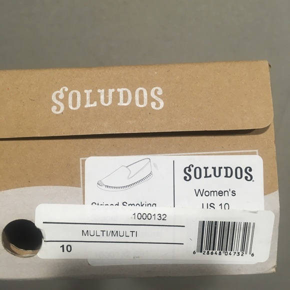 BNWT Soludos Striped Espadrille Slipper Style - Picture 2 of 5